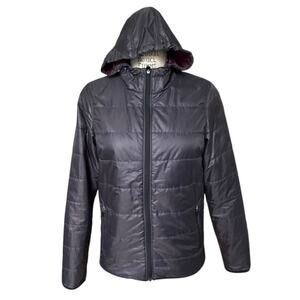 Aether Women's Black Hooded Puffer Jacket Size 2/ Medium